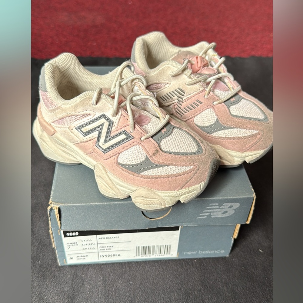 New Balance Kids Sneakers in Pink and Gray